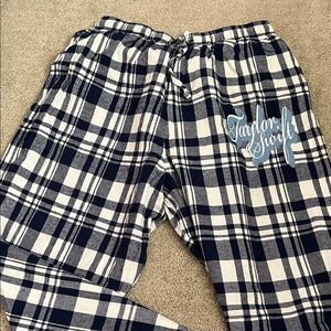 Taylor Swift Blue and White Plaid Pajama Pants
